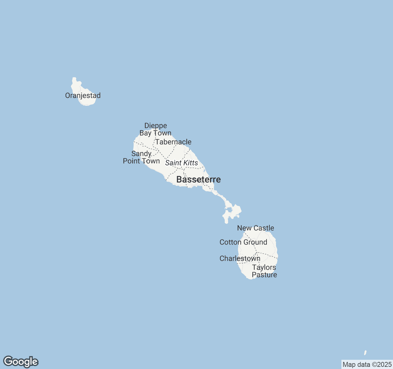 Map of Basseterre